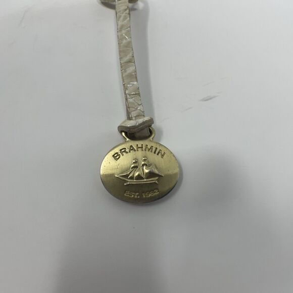 Brahmin Leather Key Chain Charm Bag Accessory - Picture 2 of 6